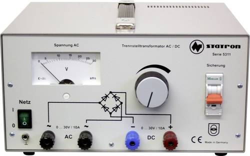 Statron 5311.1 Labornetzgerät, einstellbar 0 - 30 10A 300W Anzahl Ausgänge 2 x