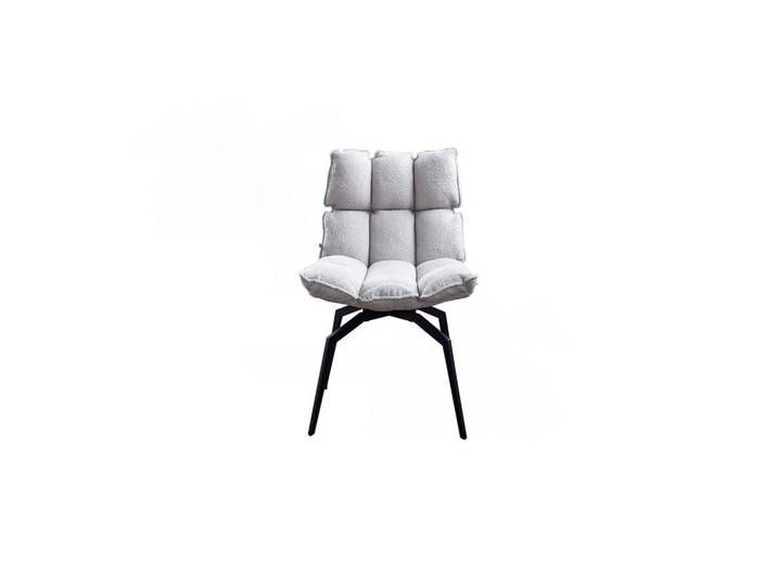 Kawola Esszimmerstuhl Baro Grau Webstoff Drehbar (360°) (1er-Set), Textil, 54x86x65 cm, Esszimmer, Stuhl