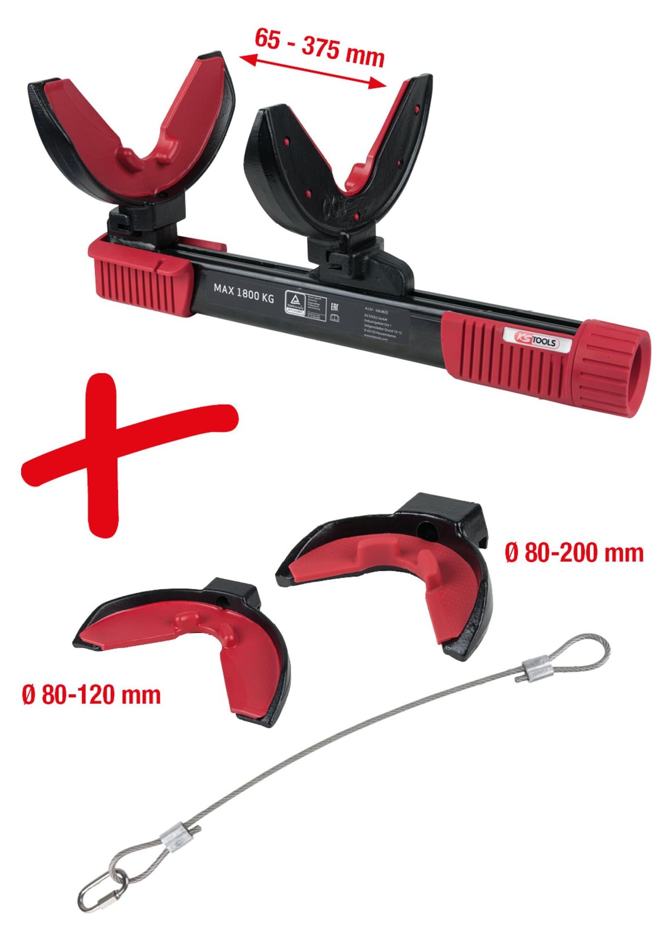 KS Tools Federspanner-Satz, 6-tlg., max. Belastung 1800kg