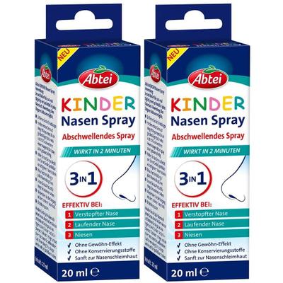 Abtei Kinder Nasenspray 2x 2x20 ml Spray