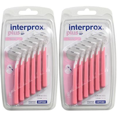 INTERPROx Plus Nano Rosa x2 2x6 St Zahnbürste