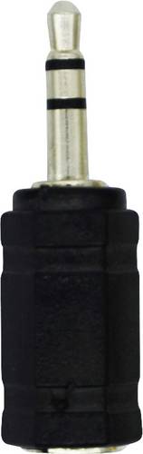 LogiLink CA1102 Klinke Audio Adapter [1x Klinkenstecker 3.5 mm - 1x Klinkenbuchse 2.5 mm] Schwarz