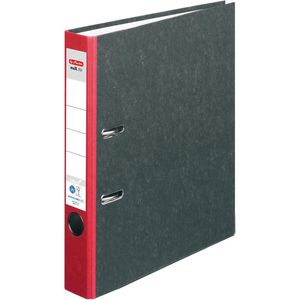 Herlitz maX.file nature 5141304 Ordner, A4, schmal, Karton, rot, 5cm
