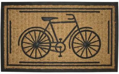 Bike Pattern Coir Doormat