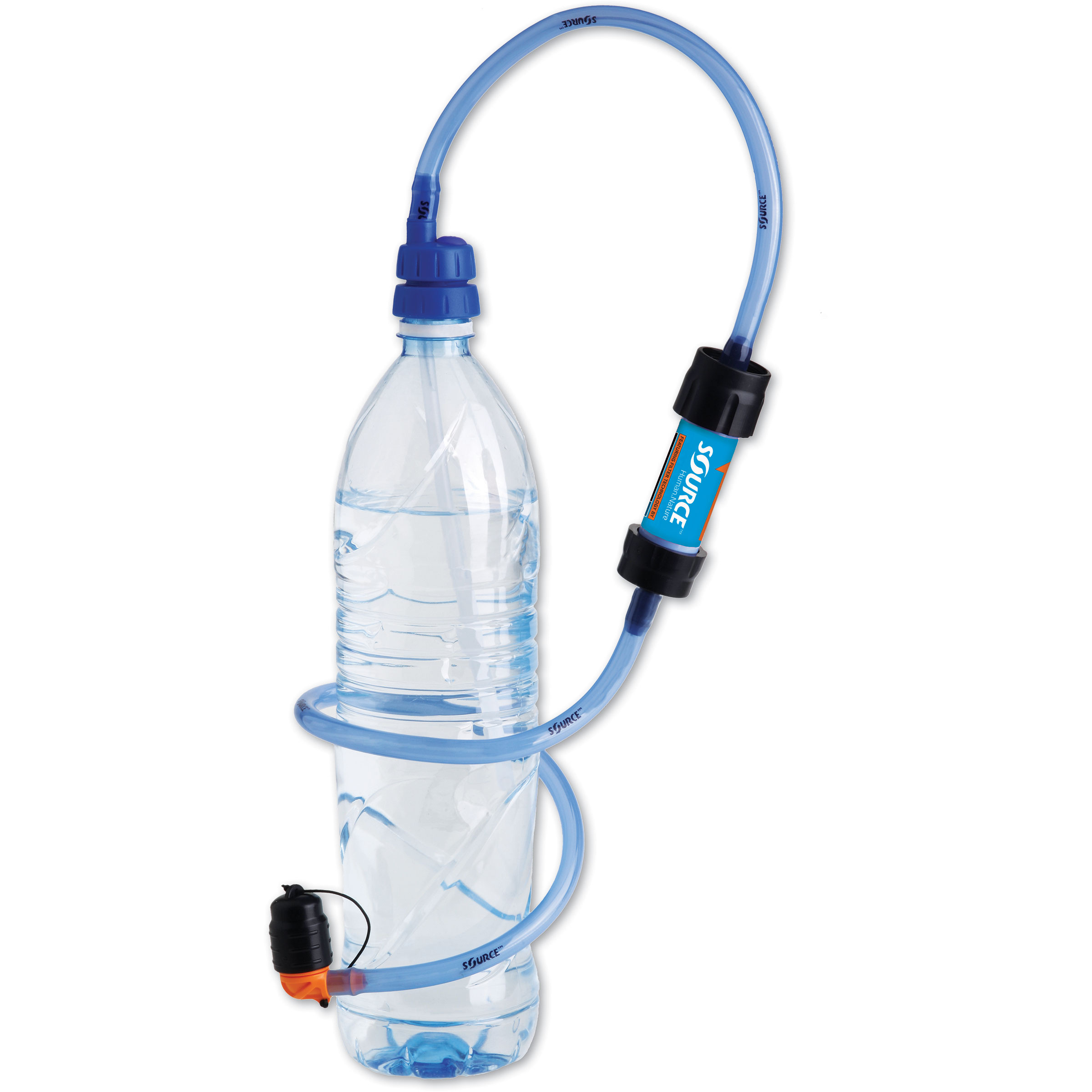 Source Convertube + Sawyer filter Trinksystem Zubehör blau