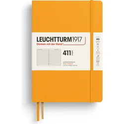 Leuchtturm 1917 Notizbuch A5, liniert, Hardcover, 411 Seiten, orange