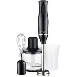 Adler AD 4620 Stabmixer Set – 800 W, 2 Geschwindigkeiten, Edelstahlaufsatz & Zubehör
