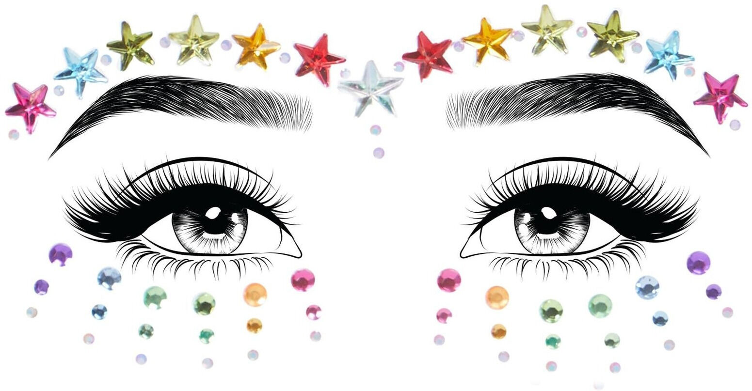 Leg Avenue Autocollants bijoux de visage Jovi Face Jewels