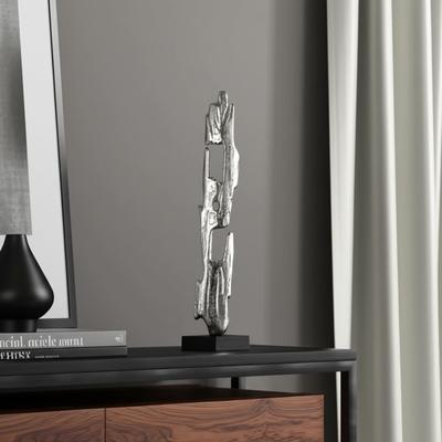 Sagebrook Home Metal Acrylic Sculpture Post Modern Decorative Figurine for Home Decor