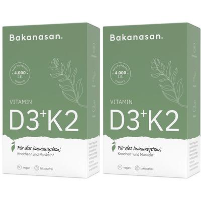 Bakanasan Vitamin D3+K2 Kapseln 2x 2x60 St