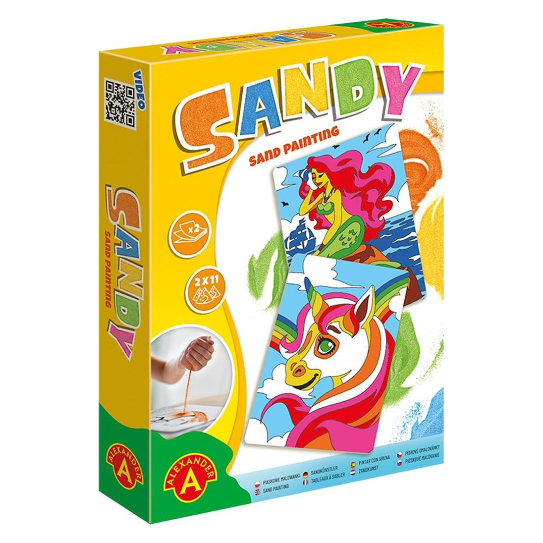 Selecta Spielzeug Sandy Sand Painting Einhorn und Meerjungfrau (AT2549)