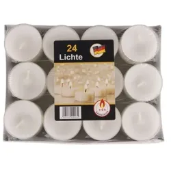 24er Tray PET/PC Hülle, Stimmungslichter, Teelichter - 6h Brenndauer