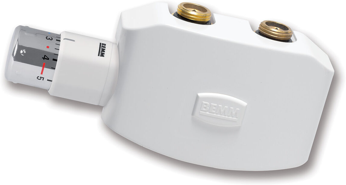 Bemm Vanne Softline M ZMUVESW5 angle, DN 15 x 50 mm, blanc , avec thermostat Puro