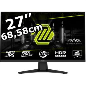 MSI Monitor MAG 274FDE, 27 Zoll, Full HD 1920 x 1080 Pixel, 0,5 ms, 200 Hz, Gaming