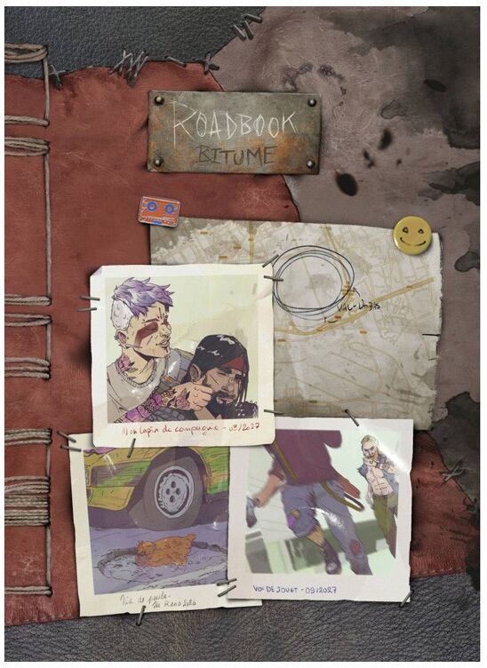 Book in Game Bitume - Roadbook
