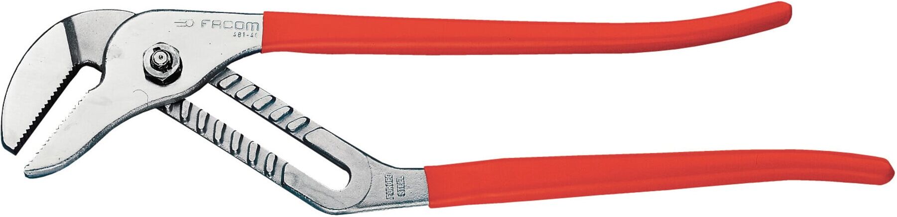 Facom Verstellbare Zange gerade Backen 11-fach verstellbar Spannweite max. 150 mm (481.40)