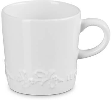 Le Creuset Holly White Stoneware 200ml Cappuccino Mug