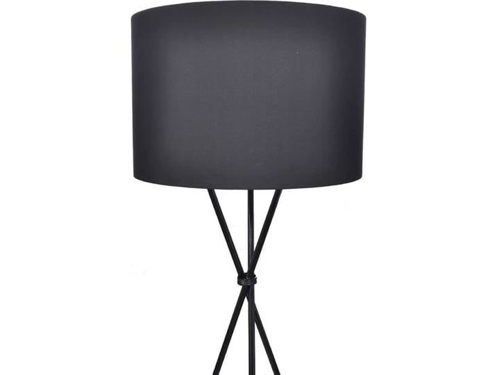 vidaXL Lampadaire avec abat-jour haut support noir