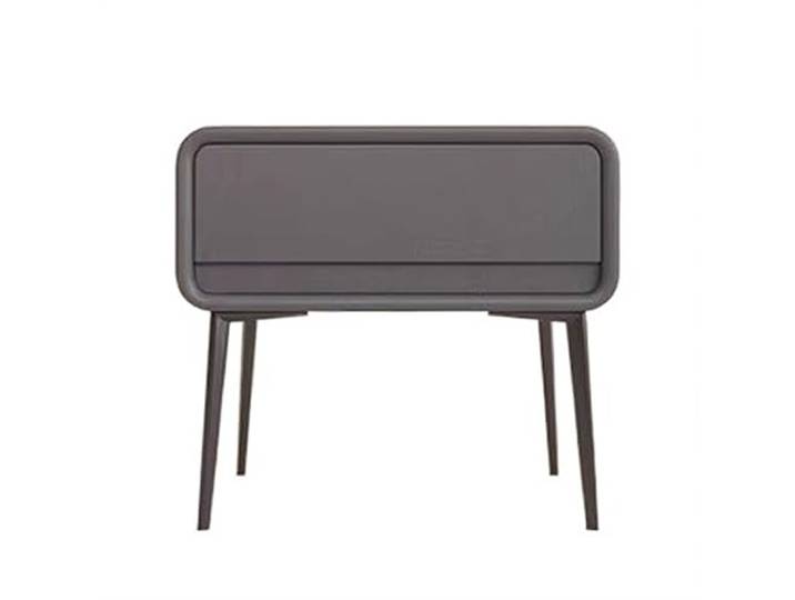 Vielseitig Nachttisch aus Holz, minimalistisch, modern, mit hohen Beinen Kleiner Möbelschrank mit einer Schublade(Dark Gray,Groß)