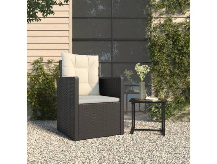Fauteuil de jardin - ALOMEJOR - ALO7334380414052 - Résine tressée - Noir - 1 personne