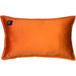 Kabelloses Heizkissen mit Akku (10.000mAh) - Samt Cognac - Wärmekissen 50x30cm inkl. 2,5m USB-Kabel