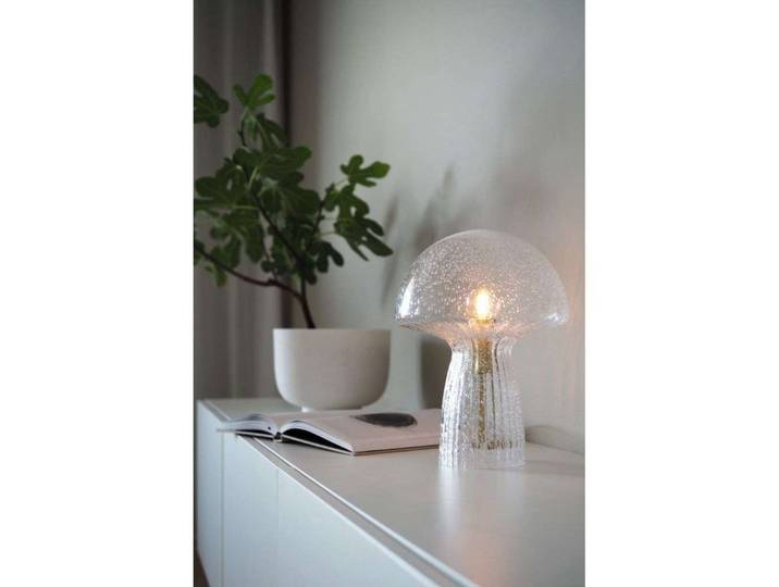 Fungo 22 Tischleuchte, opal/klar, 30 cm - Globen Lighting - Wohnzimmer - Glas