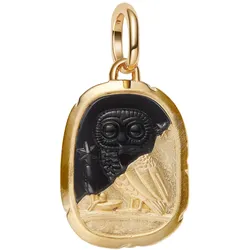 Pandora 764805C01 Medaillon-Charm Anhänger Goldfarben Eule