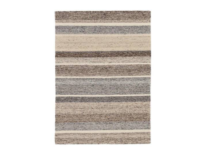 Theko Handwebteppich Ehrwald Tk-155 Wendbar 200x300 cm, Beige, Gestreift, Rechteckig, 200x300 cm, für Fußbodenheizung geeignet, Teppiche und Böden, Teppiche, Webteppiche