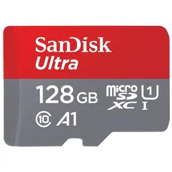 Sandisk Ultra SD kort inkl. adapter 128GB (128 GB, SDXC), Speicherkarte