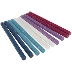 Rayher Heißklebesticks Glitter beere, lila, weiß, türkis, blau
