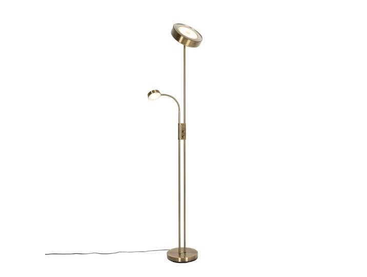 Lampadaire bronze avec led et liseuse orientable
