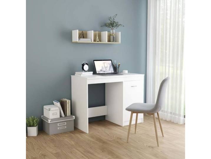 Bureau Blanc 100x50x76 cm Aggloméré