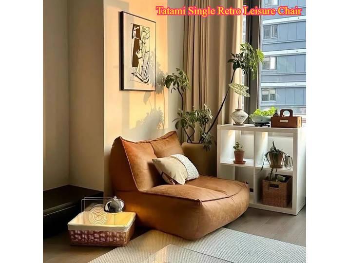 Tatami – chaise de loisirs rétro simple, nouveau canapé pouf paresseux pour balcon d'appartement