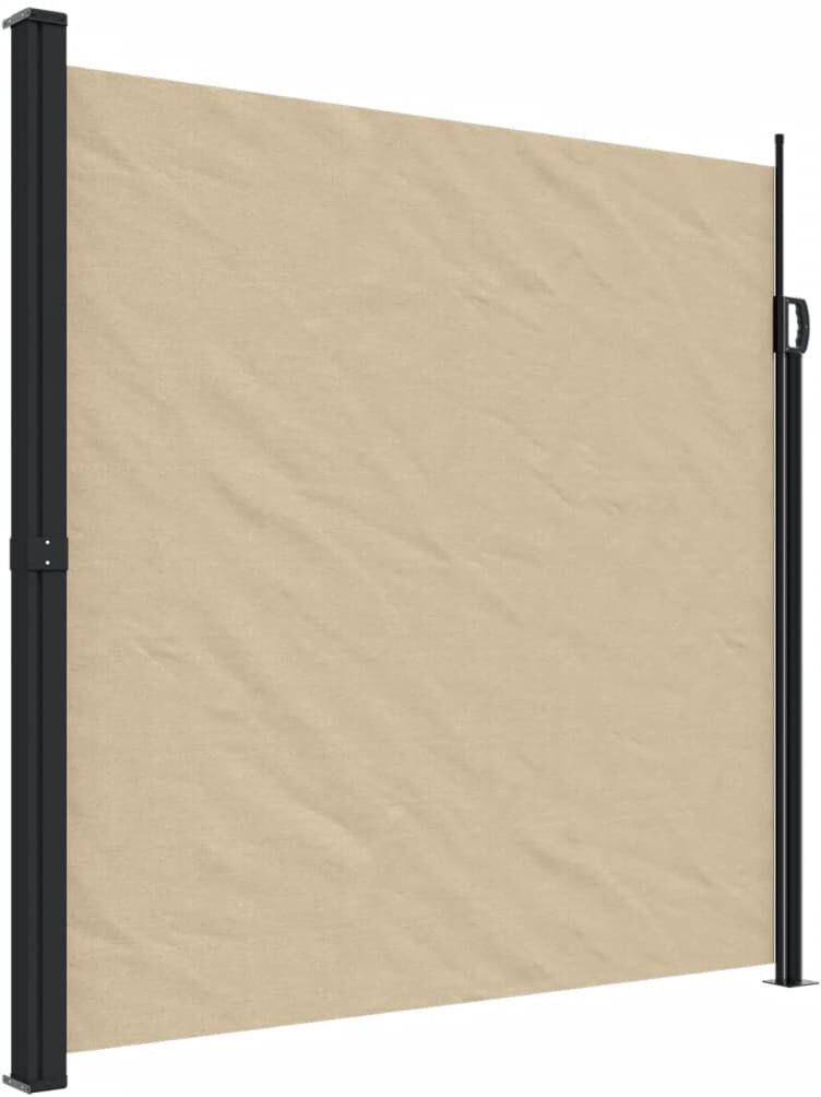 17 Stories Retractable Side Awning Beige 200cm H x 600cm W