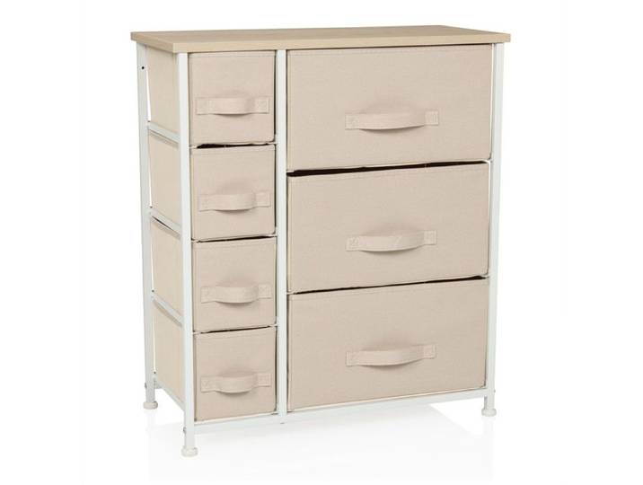 Commode - hjh LIVING - FOLDRESS B - Beige - Tissu
