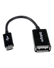StarTech.com 5in Micro USB to OTG Host Adapter M/F USB-Adapter W bis Micro-USB Type B M 12,7 cm Schwarz (UUSBOTG)