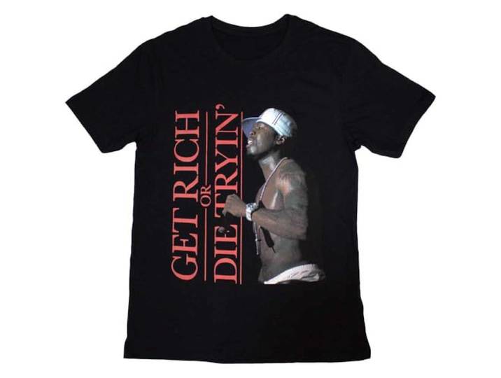 50 Cent Get Rich Logo T Shirt XL
