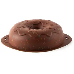 Excelsa Backform Donuts Silikon 28,5x23,5x7,5 cm Braun