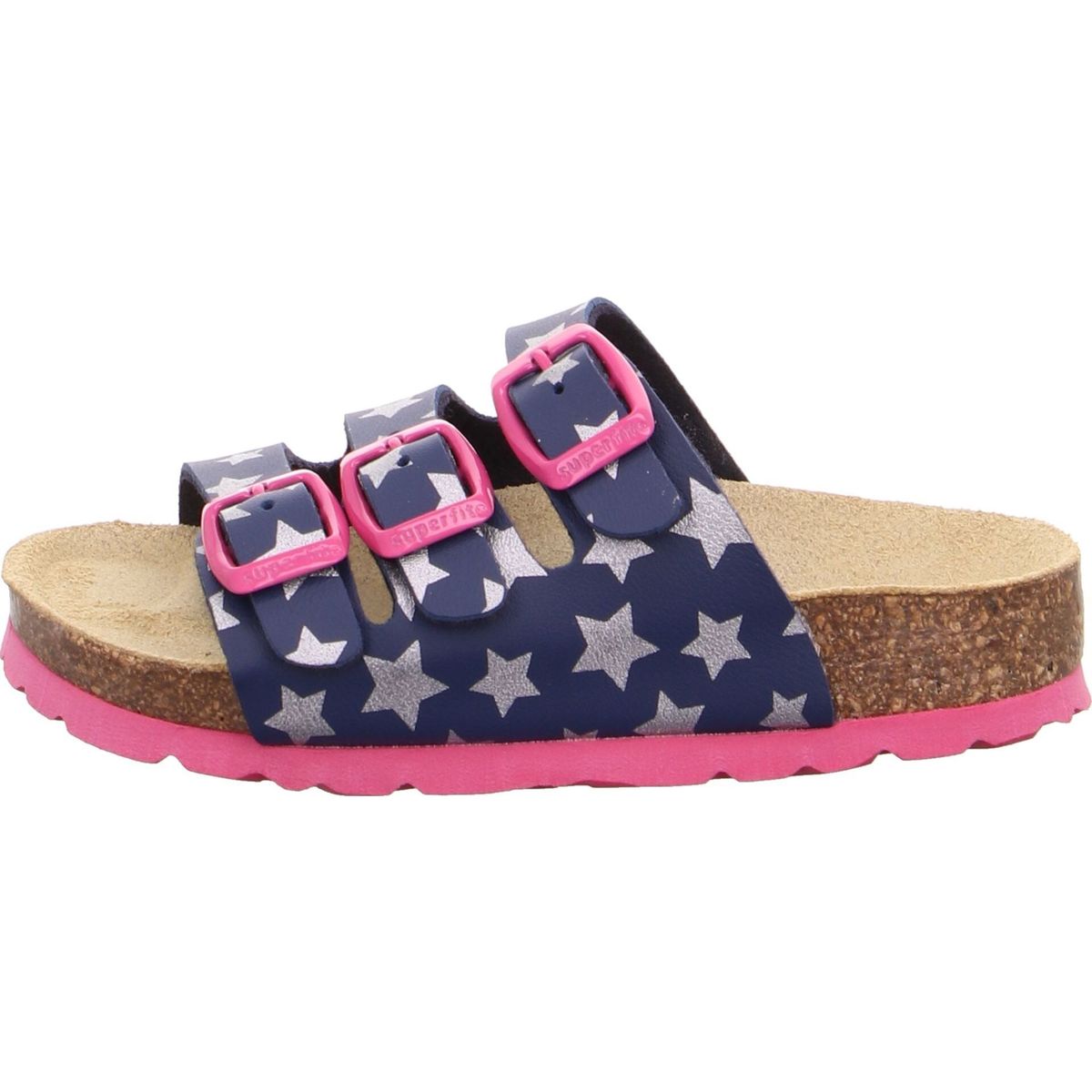 Superfit Fussbettpantoffel blau/hellblau (8400) 34 0-800113-8400-34