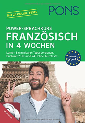 PONS Power-Sprachkurs Französisch in 4 Wochen: Lernen Sie in idealen Tagesportionen. Buch mit 2 CDs und 24 Online-Kurztests - Preis vom 30.09.2026 09:01:18 h