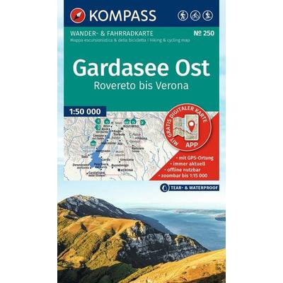 KOMPASS Wanderkarte 250 Gardasee Ost, Rovereto bis Verona 1:50.000, Sonstige von , KOMPASS Freytag & Berndt, 978-3-99154-572-9