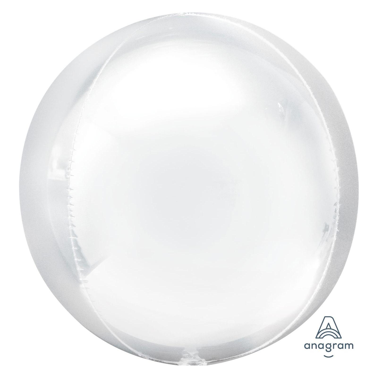 Anagram Orbz Weiss Folienballon verpackt (5x) (4030701)