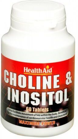 HealthAid Choline Inositol 250 milligrams 60 Tablets