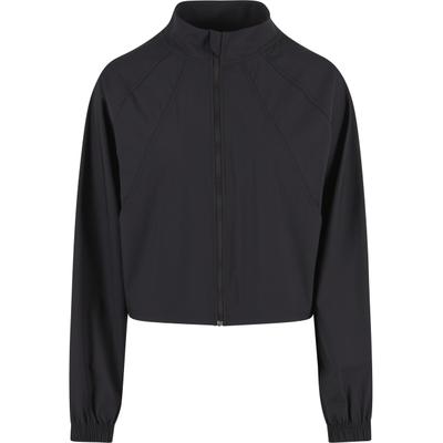 Langmantel URBAN CLASSICS "Urban Classics Ladies Sports Jacket Ladies Sports Jacket", Damen, Gr. XS, schwarz, 75% Polyimid, 25% Elasthan, Mäntel