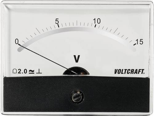 VOLTCRAFT AM-86X65/15V/DC AM-86X65/15V/DC Einbau-Messgerät AM-86X65/15V/DC Drehspule