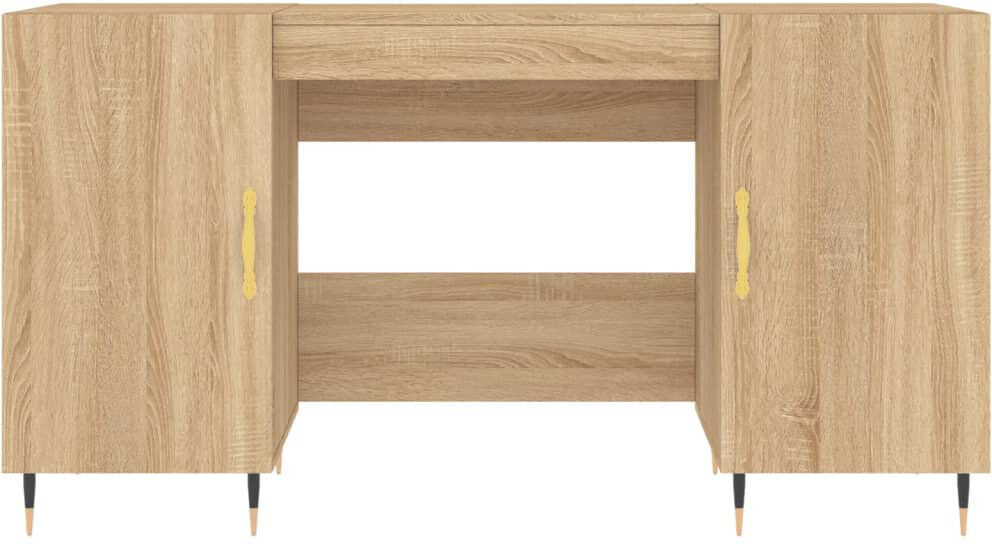 Fairmont Park Fidler Iron Writing Desk Sonoma Oak/Black