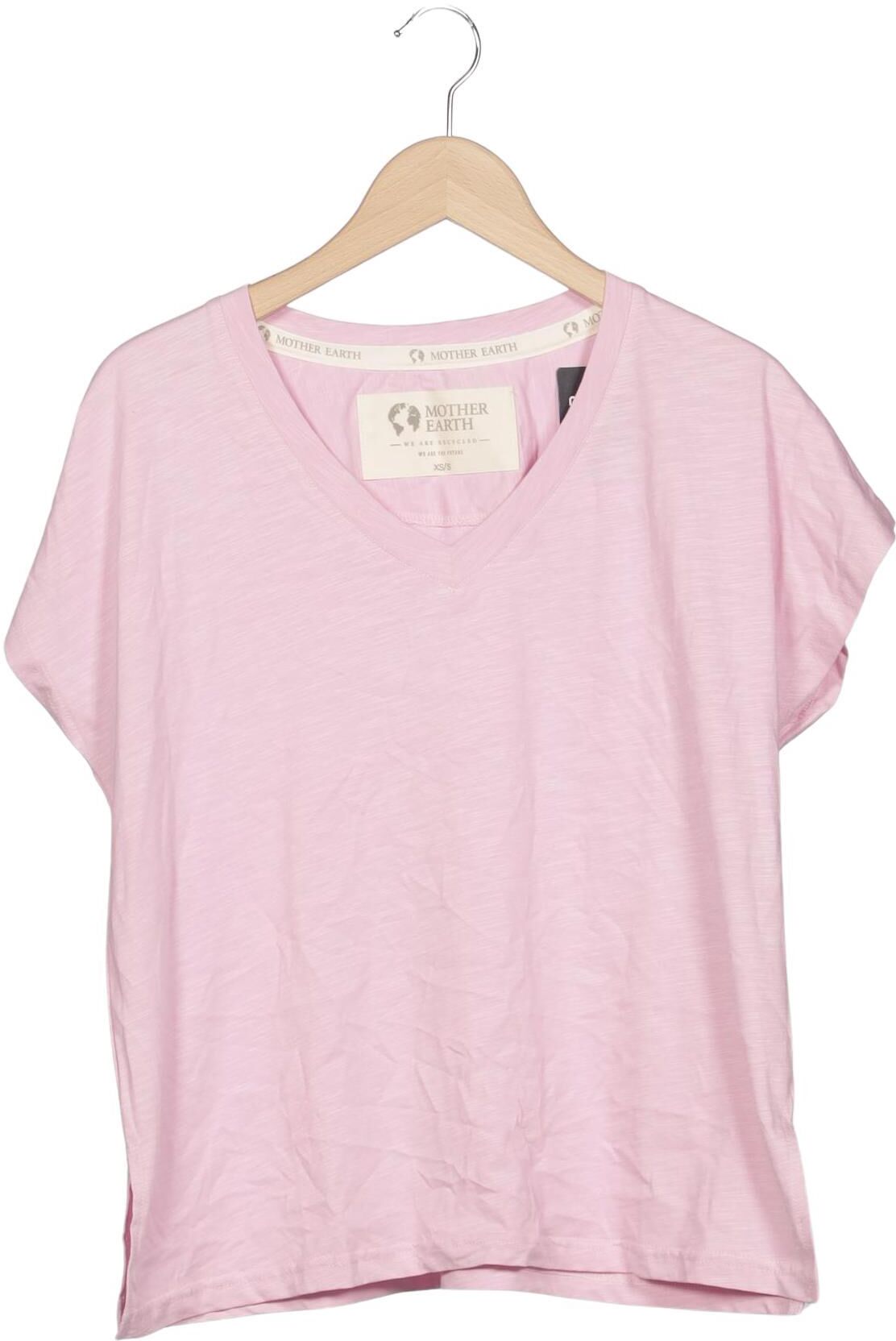 Mother Damen T-Shirt, Pink, Gr. XS, Baumwolle / Elasthan - Second Hand