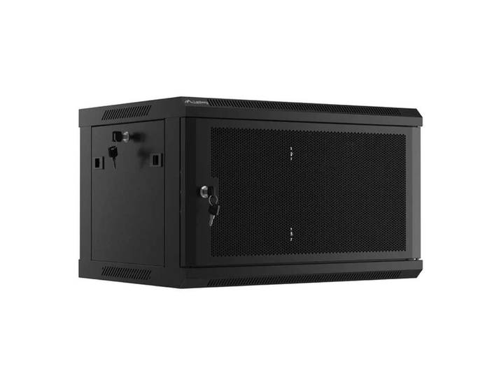 Lanberg Wandgehäuse Lanberg WF01-6406-23B Rack 6U Wandmontiertes Regal Schwarz