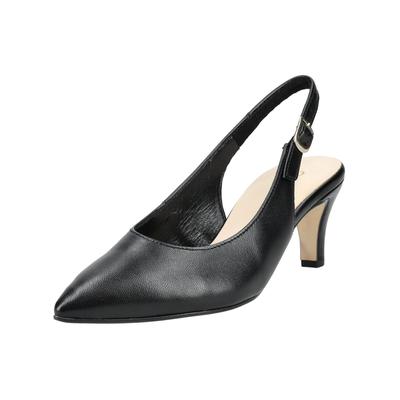 High-Heel-Pumps GABOR "Gabor Pumps Glattleder", Damen, Gr. 37,5, schwarz, Glattleder, Schuhe