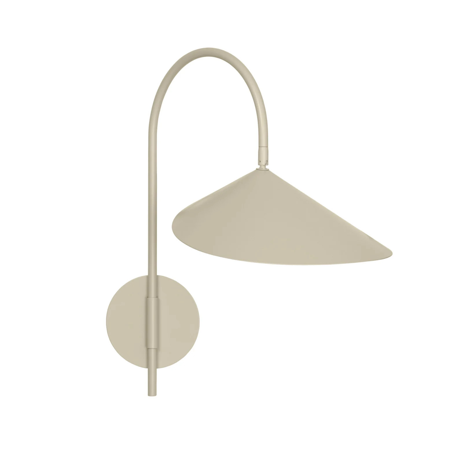 ferm LIVING Arum wandlamp kasjmierbeige zwenkbaar aluminium 26 cm